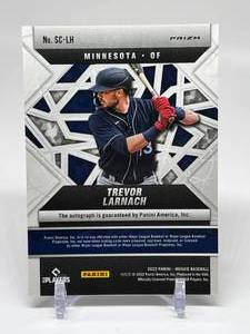 lot 38 image: Trevor Larncah Auto Refractor - 2022 Mosaic Scripts # SC-LH Signed Baseball Card