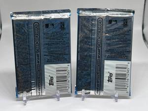 lot 60 image: 2002 Topps Series 2, 2 packs, Possible Joe Mauer Rookie Card