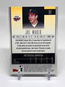 lot 67 image: Joe Mauer RC - 2002 Topps Gold Label #164 Minnesota Twins Rookie Baseball Card