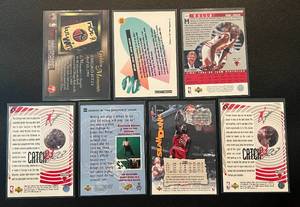 lot 187 image: Michael Jordan 7 Card Lot
