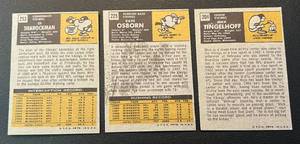 lot 146 image: Minnesota Vikings 3 Card 1971 Topps Vintage Lot - Mick Tingelhoff #204, Dave Osborn #225, Ed Sharockman #253
