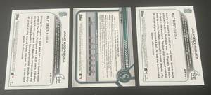 lot 73 image: Julio Rodriguez 3 Card Rookie Lot - Bowman Chrome Prospects #BCP-45 and (2) Topps Update #US97