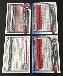 lot 51 image: Royce Lewis 4 Card RC Lot - Bowman Chrome #BCP-103, Bowman Prospect #BP93, Bowman #BP-103, and Topps #BPP-103 Minnesota Twins Cards