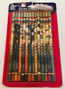 lot 239 image: Vintage 1993 MLB Collectors Pencil Set, 14 AL Teams