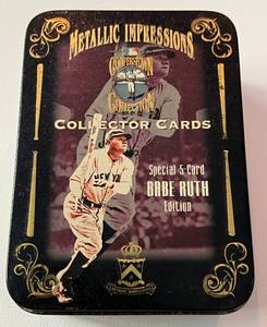 lot 235 image: Babe Ruth 5 Card Set - Metallic Impressions Coopers Town Collection Limited Edition Baseball Cards