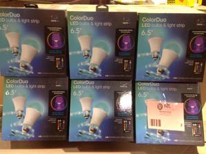 Lot of 6 Tzumi 7358HD Light Strip LED Light Bulb Multi-Color, 2700K (2-Pack) Customer Returns See Pictures