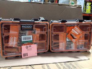 Lot of 2 RIDGID 2.0 Pro Gear System 22 in. Compact Tool and Small Parts Organizer  Customer Returns See Pictures