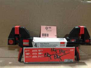 BESSEY Trigger Clamp Set Containing 2 Each of EHKM06 and EHKL12 (4-Piece)  Customer Returns See Pictures
