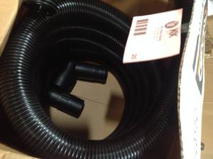 RIDGID 2-12 in. x 20 ft. DUAL-FLEX Tug-A-Long Locking Vacuum Hose for RIDGID WetDry Shop Vacuums  Customer Returns See Pictures