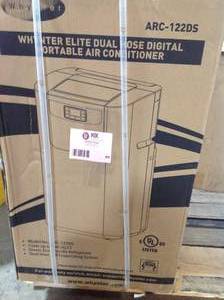 Whynter Elite 12,000 BTU Dual Hose Digital Portable Air Conditioner with Dehumidifier  Customer Returns See Pictures