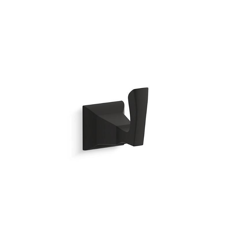 lot 62K image: THREE- KOHLER Kallan Robe Hook in Matte Black