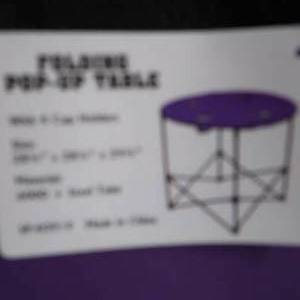 lot 64 image: NEW MYSTIC TAILGATE FOLDING POP UP TABLE  CHAIRS
