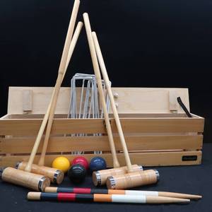 lot 1E image: SPORTCRAFT HERITAGE CROQUET SET