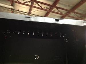 lot 2 image: Husky Regular Duty Welded 24-Gauge Steel Freestanding Garage Cabinet in Black (31 in. W x 75 in. H x 20 in. D)  damaged  Customer Returns See Pictures