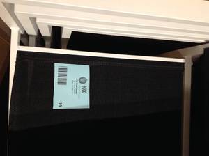 lot 19 image: Stylewell Black Sling Chairs Customer Returns See Pictures