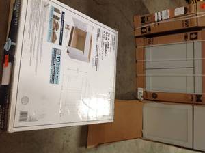 lot 35 image: Lot of Mixed Assorted Kitchen Cabinets  Various Models and Conditions Customer Returns See Pictures