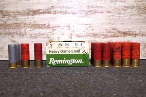 Lot of mixed make 12ga 2-34 inch #6 shot shells, 45 rd