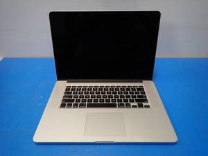 lot 9 image: Apple&nbspMacBookPro11,2 A1398 ME293LL BTO &nbspINTEL(R) CORE(TM) I7-4960HQ CPU  2.60GHZ  16GB DDR3 RAM  500GB SSD  15.0 screen with 2880 x 1800 HD Resolution  scratch on bottom of screen  No charger  Includes IOS 