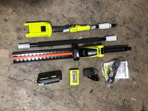 Ryobi 18 Cordless Pole Hedge Trimmer  Customer Returns See Pictures