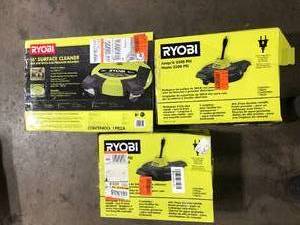 Lot of Assorted Ryobi Surface Cleaners  Customer Returns See Pictures