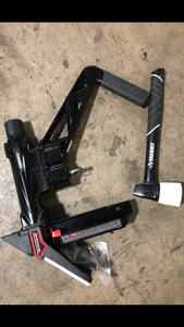 Husky Pneumatic 3-in-1 15.5-Gauge and 16-Gauge 2 in. Flooring Nailer and Stapler with Quick Jam Release  Customer Returns See Pictures