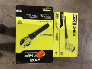 Lot of 2 Assorted Ryobi Leaf Blowers Various Conditions Customer Returns See Pictures
