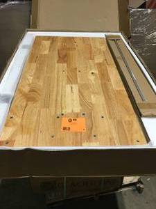 Husky 46 in. Adjustable Height Work Table with 2-Drawers in Black  Customer Returns See Pictures