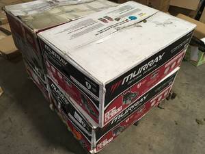 Pallet of Assorted Murray Lawn Mowers Various Sizes and Conditions  Customer Returns See Pictures