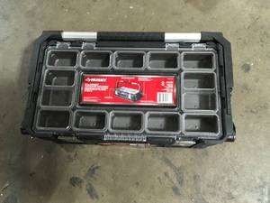 Husky 22 in. W 22-Compartment Connect Cantilever Small Parts Organizer   Customer Returns See Pictures