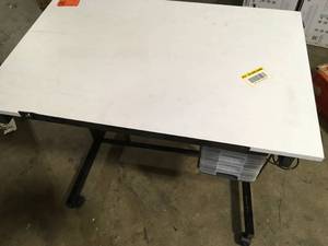 Studio Designs Deluxe 41 Wide Craft Station Black  White Mobile Drawing  Writing Desk with Adjustable Top and Storage Customer Returns See Pictures