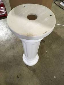 Victoria 26 in. Pedestal Combo Bathroom Sink for 4 in. Centerset in White    Customer Returns See Pictures