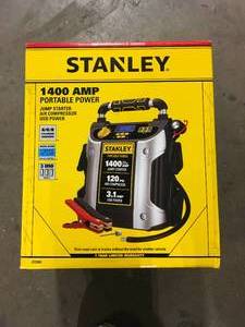 Stanley Jump Starter, 1400 Peak Amps, 120 PSI Air Compressor, 3 USB Ports  Customer Returns See Pictures