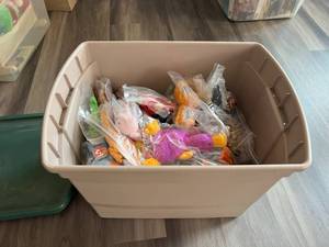 Tote of Sealed Beanie Babies - 67