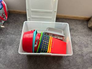Tote of Storage Containers