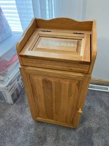 Wood Trash Container