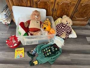 Tote of Dolls & Collectibles