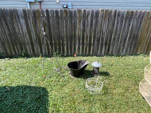 Mixed Lot - Bird Feeder, Basket, Ash Bucket