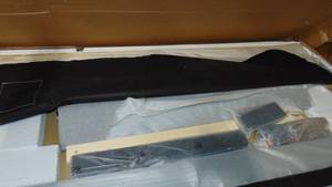 lot 58 image: Furinno Laval Glacier Queen Button Tufted Bed Frame Model # FB17020Q-GL Store SKU # 1003165420 NEW
