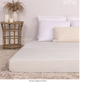 lot 4 image: Tri Fold 4 in. Queen Foam Firm Folding Mattress Model # MIL-HK612-4-Q-MC Store SKU # 1008566396