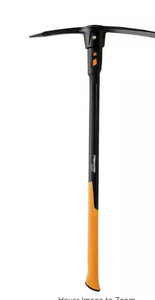 lot 22 image: Fiskars IsoCore 5 lbs. Forged Steel Pick with 36 in. Fiberglass Core Handle Model # 751210-1002 NEW