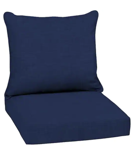 lot 30 image: 2 Pack 22 in. x 24 in. 2-Piece Deep Seating Outdoor Lounge Chair Cushion in Sapphire Blue Leala Model # TG0D824B-D9Z1 Store SKU # 1005860229 NEW