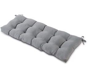 lot 34 image: 51 in. x 18 in. Heather Gray Rectangle Outdoor Bench Cushion Model # OC5812-HEATHER Store SKU # 1005181637 NEW