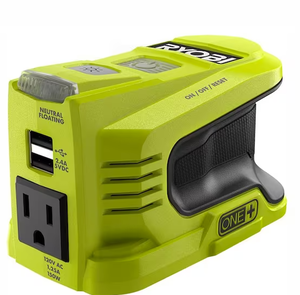 lot 41 image: RYOBI 150-Watt Power Source for ONE 18V Battery (Tool Only) Model # RYi150BG Store SKU # 1004088560 Store SO SKU # 1004065093 NEW