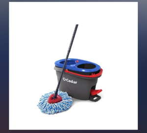 lot 51 image: 2 Pack O-Cedar 168534 RinseClean Spin Mop And Bucket System NEW