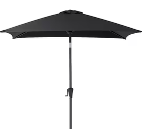 lot 68 image: 9 ft. Steel Market Square Tilting Patio Umbrella in Black  Model # PPU-300-U Store SKU # 1006379800 NEW