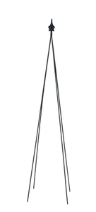 lot 61 image: Fleur-De-Lis Garden Trellis Tool, 78 in. Tall Black Powder Coat Finish Model # FT-21 Store SKU # 1000247019 NEW