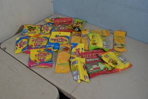 lot 136 image: Flat of Assorted Gummy Candy
