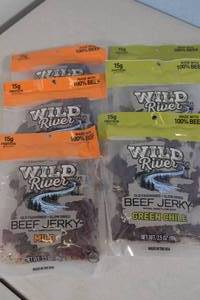 lot 237 image: 6ct Wild River Beef Jerky Assorted Flavors