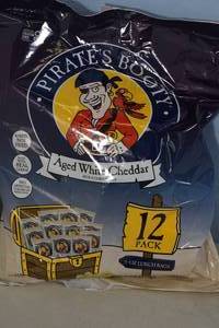 lot 257 image: 1 X 12-Pack Pirates Booty 12oz Lunch Bags Aged White Cheddar Rice and Corn Puffs