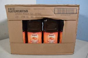 lot 4 image: Case Sweet Leaf Organic Peach Iced Tea